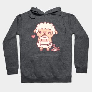 Cute Sheep With Wool Sweater Funny Hoodie